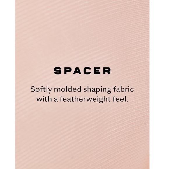 NEW CUUP The Demi Spacer Bra Taupe Sheer Lightweight Breathable Padded Underwire - Picture 6 of 13